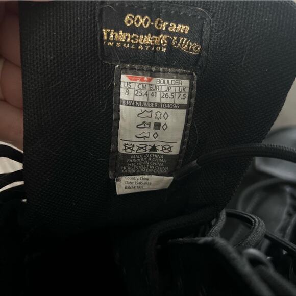 Fly racing boulder black boots - Picture 4 of 5